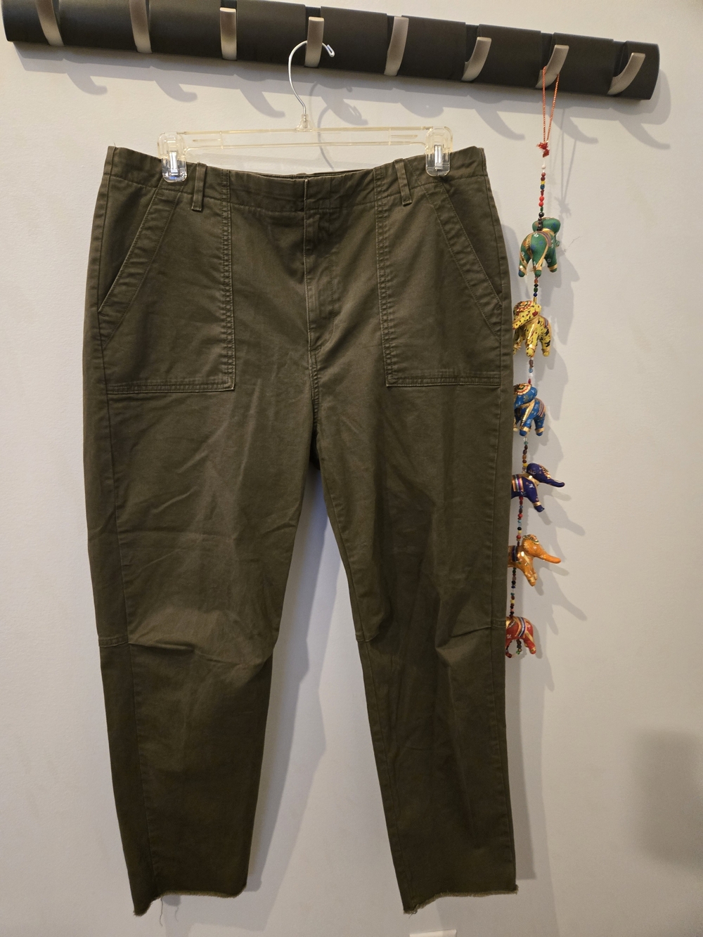 Banana Republic Olive Straight-Leg X Cargo Pants